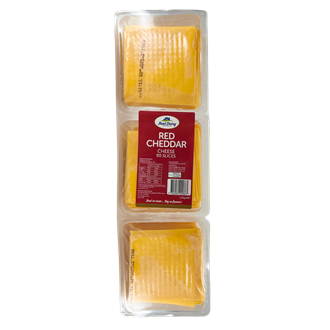 Red Cheddar Cheese Slices